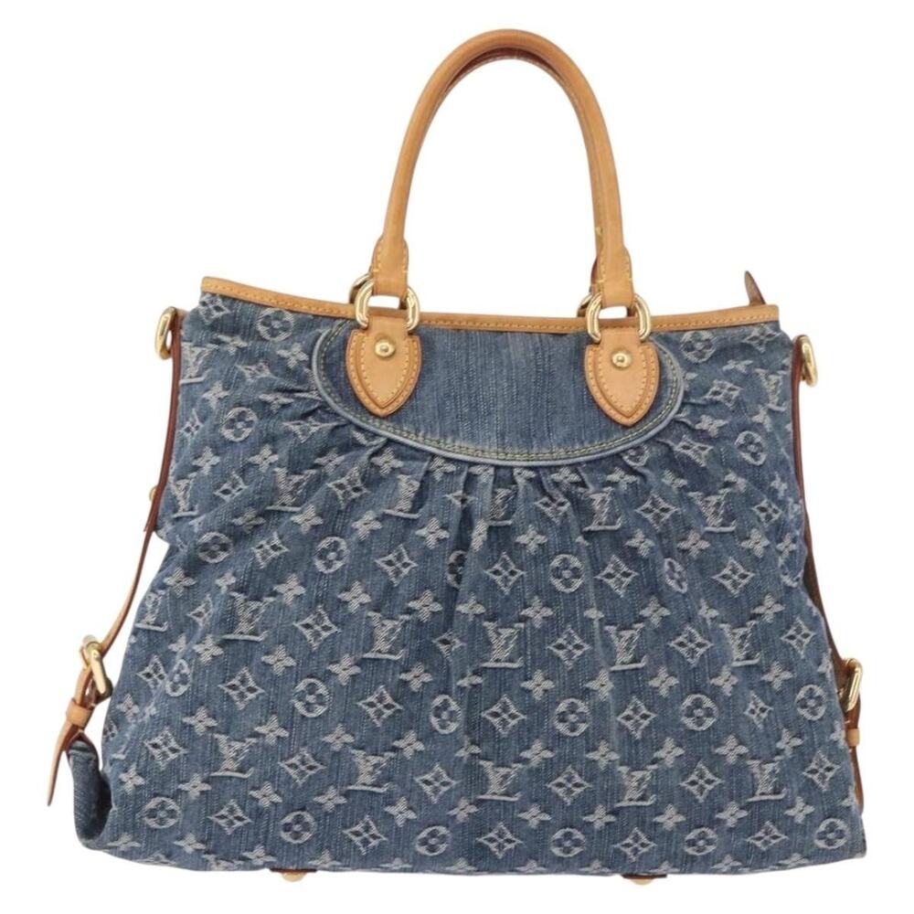 Louis Vuitton Monogram Denim Neo Cabby GM Shoulder Bag Blue